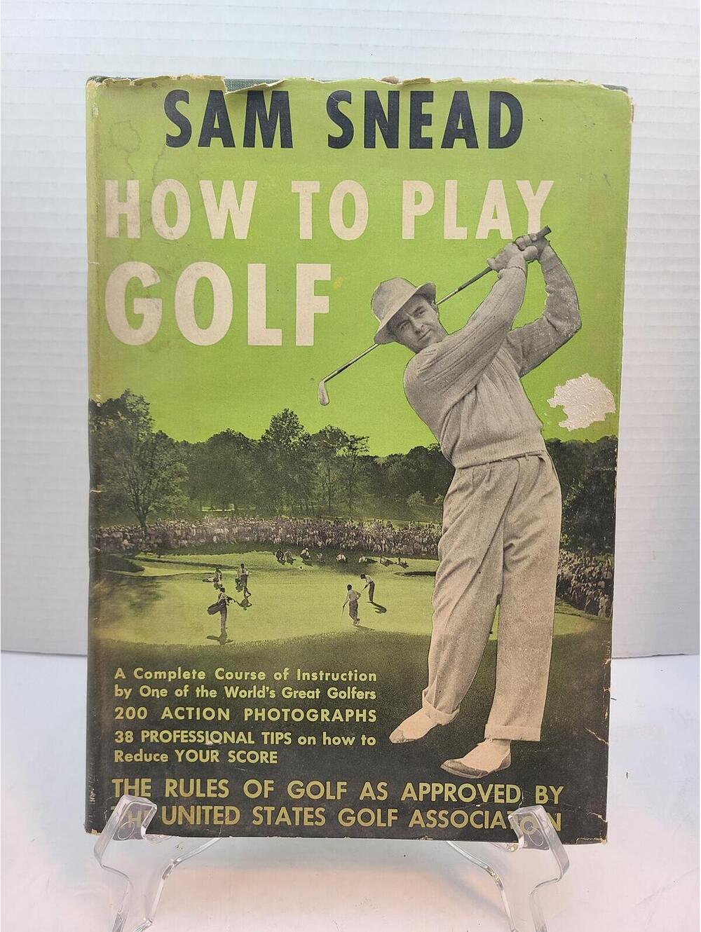 1946 How To Play Golf By Sam Snead Vintage Hardcover Book 1st Print 1st Edition
